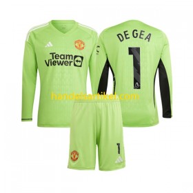 Manchester United De Gea 1 Torwart Kinder Heim Trikotsatz 2023/24 Langarm